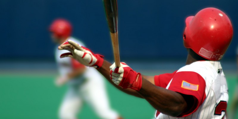 Right-handed baseball batter