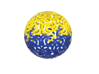 Waboba Brain Ball Yellow Blue